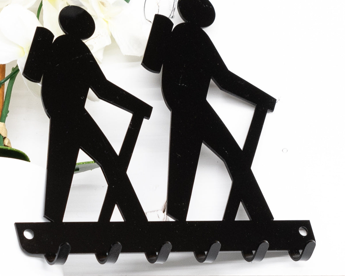 Hiker Key Rack, Hiking Trail Decor, Hiker Gifts, Outdoors