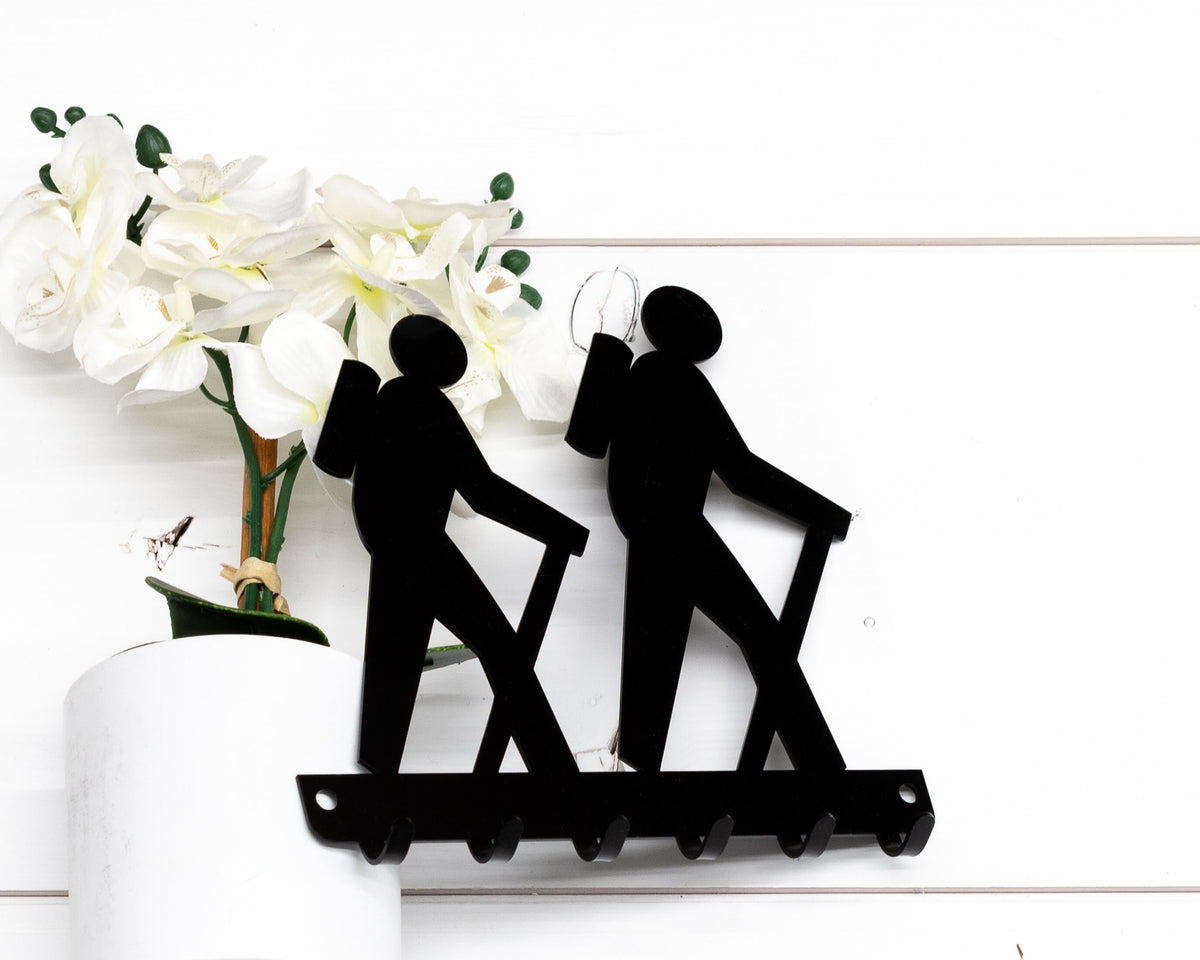 Hiker Key Rack, Hiking Trail Decor, Hiker Gifts, Outdoors
