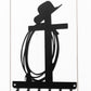 Western Cross Key Rack: Cowboy Hat & Rope, Rustic Home Decor