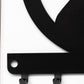 Rustic Buck & Fish Hook Key Rack - Eco-Friendly Steel Wall Organizer