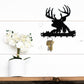 Metal Deer Key Rack: Rustic Hunting Lodge Decor