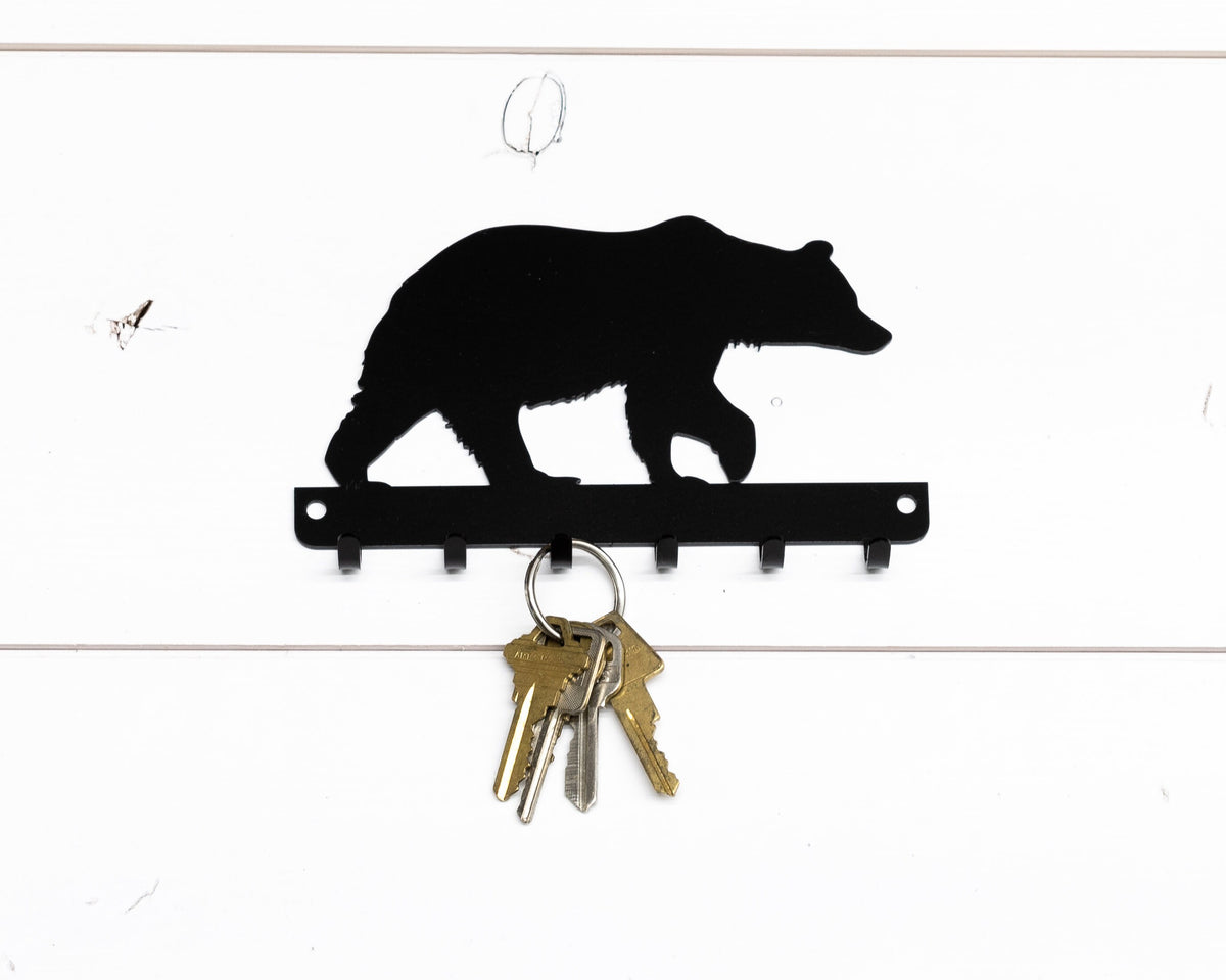 Bear Key Rack, Rustic Cabin Decor, House Warming Gift