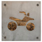 Four Wheeler Metal Wall Art on Reclaimed Wood, ATV Sign, Off Road Gift, 5.5 Inch Square Steel Sign, Off Road Decor, Quad Bike Sign