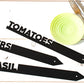 Custom Black Steel Garden Stakes, Row Marker,