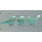 Three Birds on a Branch Metal Wall Art on Reclaimed Wood, Colorful Bird Decor