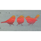 Three Birds on a Branch Metal Wall Art on Reclaimed Wood, Colorful Bird Decor