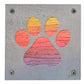 Paw Print Metal Wall Art on Reclaimed Wood, Dog and Cat Lover Gift, Pet Decor