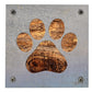 Paw Print Metal Wall Art on Reclaimed Wood, Dog and Cat Lover Gift, Pet Decor