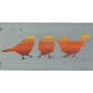 Three Little Birds Metal Wall Art on Reclaimed Wood, 12.5 Inch Bird Decor
