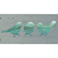 Three Little Birds Metal Wall Art on Reclaimed Wood, 12.5 Inch Bird Decor