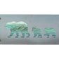 Bear Family Metal Wall Art on Reclaimed Wood, Mama Bear and Cubs, Cabin Decor