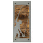 Fly Fishing Angler Metal Wall Art on Reclaimed Wood, Tall 12.5 Inch Fishing Sign, Angler Gift