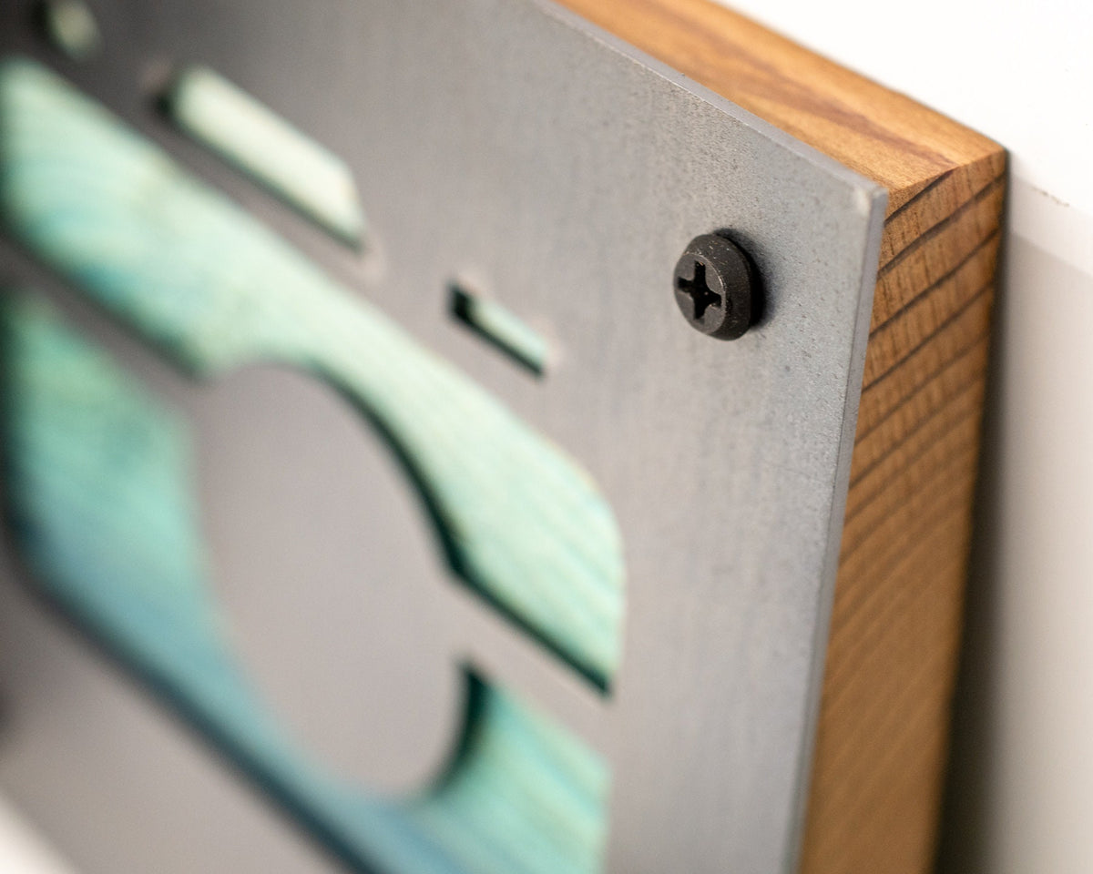 Camera Metal Wall Art on Reclaimed Wood, Photography Sign, Photographer Gift, 5.5 Inch Square Steel Sign, Photography Decor