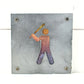 Baseball Batter Metal Wall Art on Reclaimed Wood, Batter Up Sign, Baseball Gift