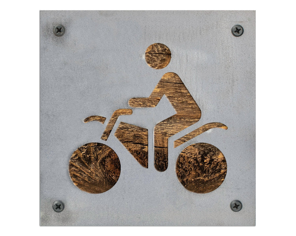 Dirt Bike Metal Wall Art on Reclaimed Wood, Motocross Sign, Dirt Bike Gift