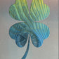 Four Leaf Clover Metal Wall Art on Reclaimed Wood, Lucky Shamrock, Irish Decor, 5.5 Inch Square Steel Sign, Irish Gift, St Patricks Decor