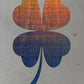 Four Leaf Clover Metal Wall Art on Reclaimed Wood, Lucky Shamrock, Irish Decor, 5.5 Inch Square Steel Sign, Irish Gift, St Patricks Decor