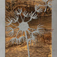 Dandelion Seeds Metal Wall Art on Reclaimed Wood, 12.5 Inch Boho Flower Decor