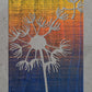 Dandelion Seeds Metal Wall Art on Reclaimed Wood, 12.5 Inch Boho Flower Decor