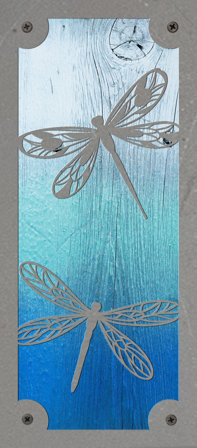 Dragonfly Metal Wall Art on Reclaimed Wood, Fairycore Decor, Dragonfly Gift