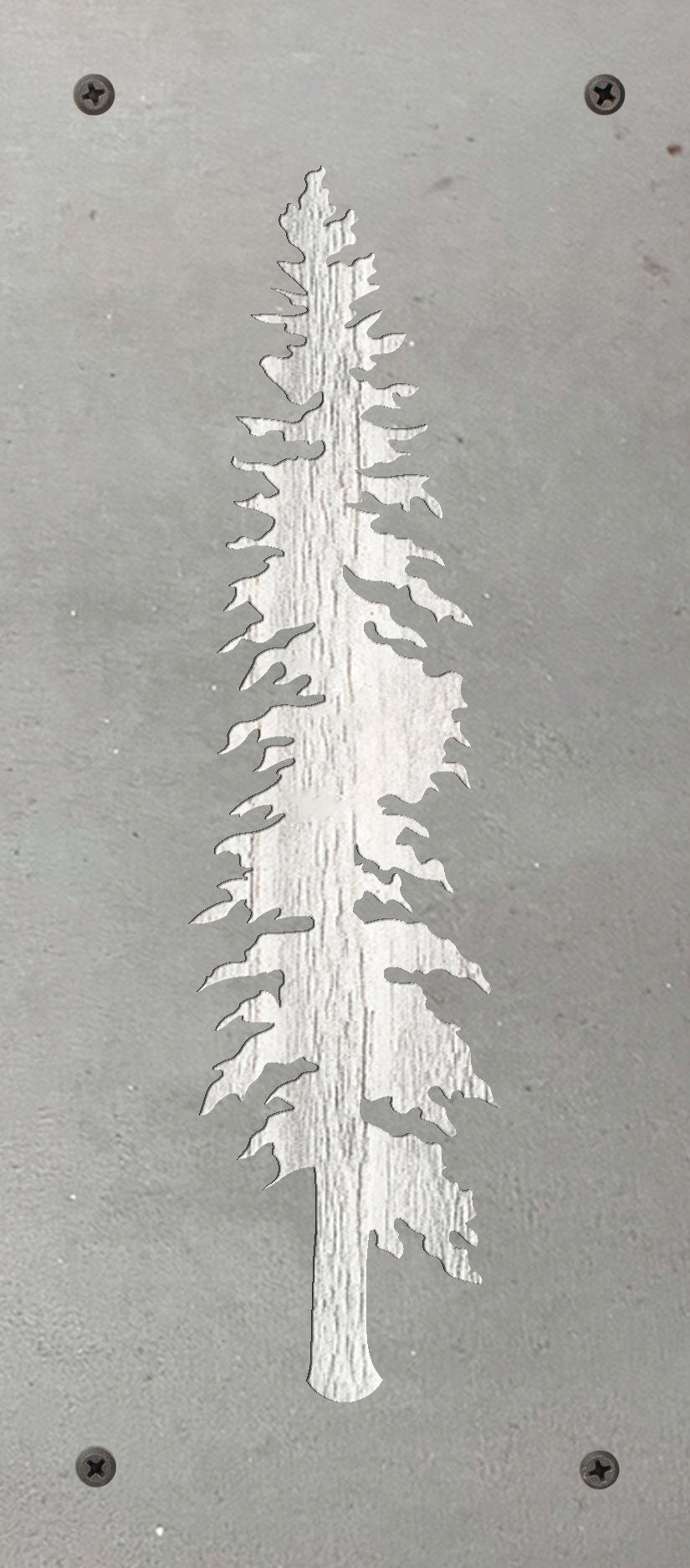 Tamarack Tree Metal Wall Art on Reclaimed Wood, Larch Tree Decor, Montana Gift, 12.5 Inch Tall Steel Sign, Forest Decor, Housewarming Gift