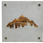 Mountains and Pine Trees Metal Wall Art on Reclaimed Wood, Cabin Decor