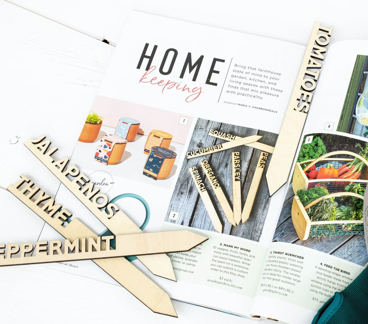 Custom Wooden Garden Stakes: Personalized Plant Markers