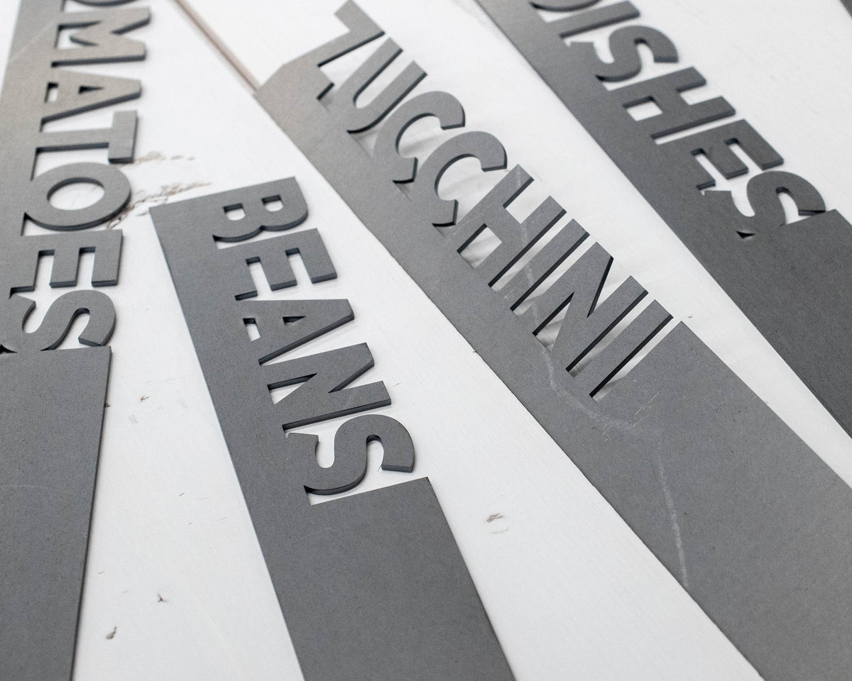 Metal Garden Markers