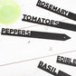 Custom Black Steel Garden Stakes, Row Marker,