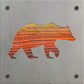 Bear Metal Wall Art on Reclaimed Wood, Rustic Cabin Decor, Black Bear Sign, 5.5 Inch Square Steel Sign, Bear Lover Gift, Lodge Wall Art