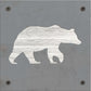 Bear Metal Wall Art on Reclaimed Wood, Rustic Cabin Decor, Black Bear Sign, 5.5 Inch Square Steel Sign, Bear Lover Gift, Lodge Wall Art