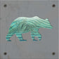 Bear Metal Wall Art on Reclaimed Wood, Rustic Cabin Decor, Black Bear Sign, 5.5 Inch Square Steel Sign, Bear Lover Gift, Lodge Wall Art