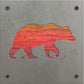 Bear Metal Wall Art on Reclaimed Wood, Rustic Cabin Decor, Black Bear Sign, 5.5 Inch Square Steel Sign, Bear Lover Gift,