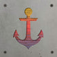Anchor Metal Wall Art on Reclaimed Wood, Nautical Coastal Decor, Boat Lover Gift, 5.5 Inch Square Steel Sign, Lake House