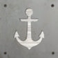 Anchor Metal Wall Art on Reclaimed Wood, Nautical Coastal Decor, Boat Lover Gift, 5.5 Inch Square Steel Sign, Lake House Decor
