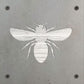Honey Bee Metal Wall Art on Reclaimed Wood, Bee Kitchen Decor, Beekeeper Gift, 5.5 Inch Square Steel Sign, Bumble Bee Sign