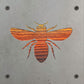 Honey Bee Metal Wall Art on Reclaimed Wood, Bee Kitchen Decor, Beekeeper Gift, 5.5 Inch Square Steel Sign, Bumble Bee Sign