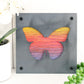 Butterfly Metal Wall Art on Reclaimed Wood, Colorful Butterfly Decor, Gift for Her