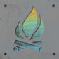 Campfire Metal Wall Art on Reclaimed Wood, Rustic Camping Sign, Cabin Decor, 5.5 Inch Square Steel Sign, Camper Gift, Housewarming Gift