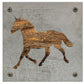 Horse Metal Wall Art on Reclaimed Wood, Western Decor, Horse Lover Gift, 5.5 Inch Square Steel Sign, Equestrian Gift, Barn Decor