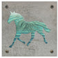 Horse Metal Wall Art on Reclaimed Wood, Western Decor, Horse Lover Gift, 5.5 Inch Square Steel Sign, Equestrian Gift, Barn Decor
