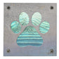 Paw Print Metal Wall Art on Reclaimed Wood, Dog and Cat Lover Gift, Pet Decor
