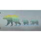Bear Family Metal Wall Art on Reclaimed Wood, Mama Bear and Cubs, Cabin Decor