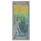 Fly Fisherman Metal Wall Art on Reclaimed Wood, Tall Fly Fishing Cabin Decor, Fishing Gift, 12.5 Inch Tall Steel Sign, G
