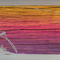 Fly Fisherman Metal Wall Art on Reclaimed Wood, Horizontal 12.5 Inch Cabin Decor