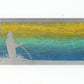 Fly Fisherman Metal Wall Art on Reclaimed Wood, Horizontal 12.5 Inch Cabin Decor