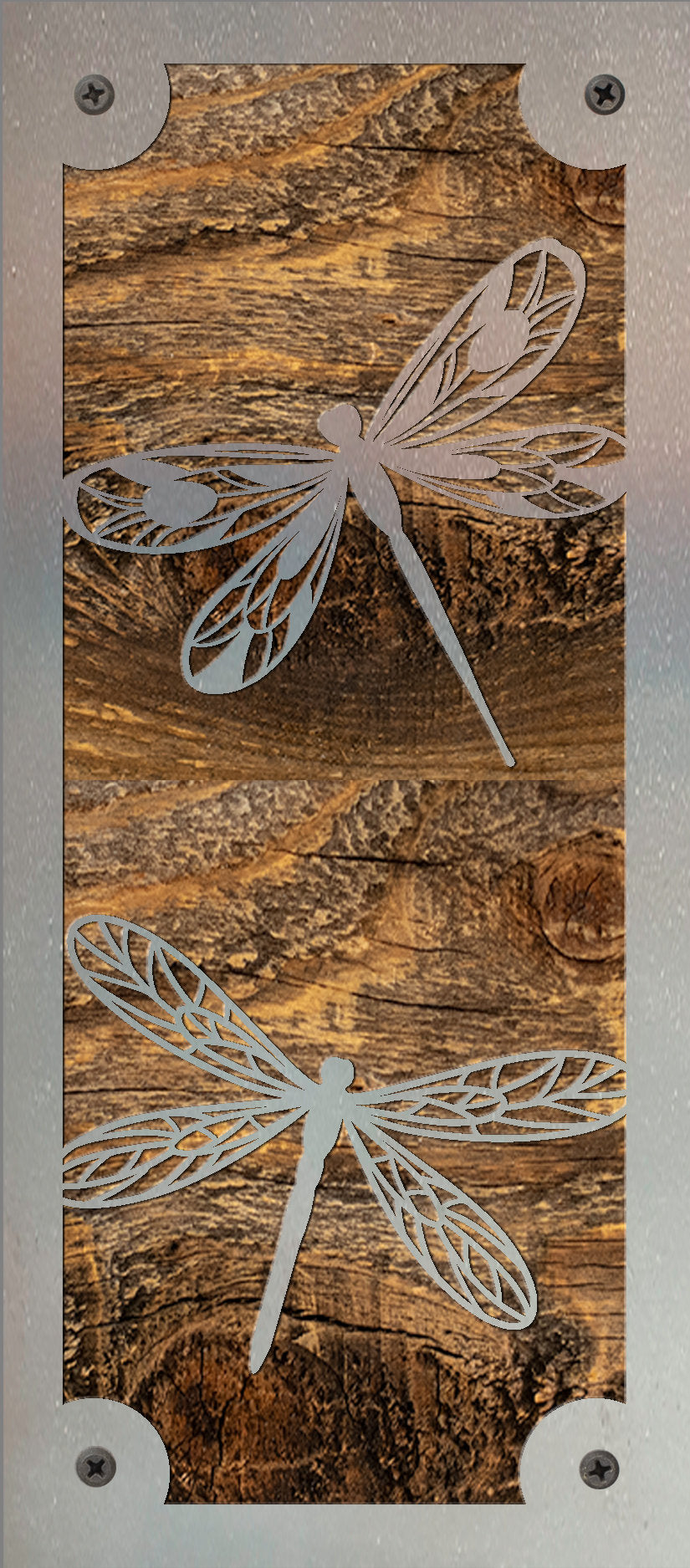 Dragonfly Metal Wall Art on Reclaimed Wood, Fairycore Decor, Dragonfly Gift