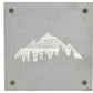 Mountains and Pine Trees Metal Wall Art on Reclaimed Wood, Cabin Decor