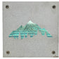 Mountains and Pine Trees Metal Wall Art on Reclaimed Wood, Cabin Decor