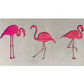 Three Flamingos Metal Wall Art on Reclaimed Wood, Tropical Coastal Decor, 12.5 Inch Wide Steel Sign, Flamingo Decor, Flamingo Gift